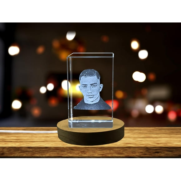 A beautiful 3D engraved crystal of Jack Kerouac
