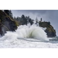 thumbnail image 1 of A big wave blows up at Cape Disappointment; Ilwaco  Washington  United States of America Poster Print by Robert L Potts, 1 of 1