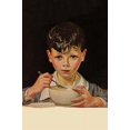 thumbnail image 1 of A boy enjoys a bowl of soup. Poster Print by unknown (18 x 24), 1 of 1
