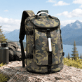 A-camouflage Sports Duffel Backpack with Laptop Compartment and Shoe ...