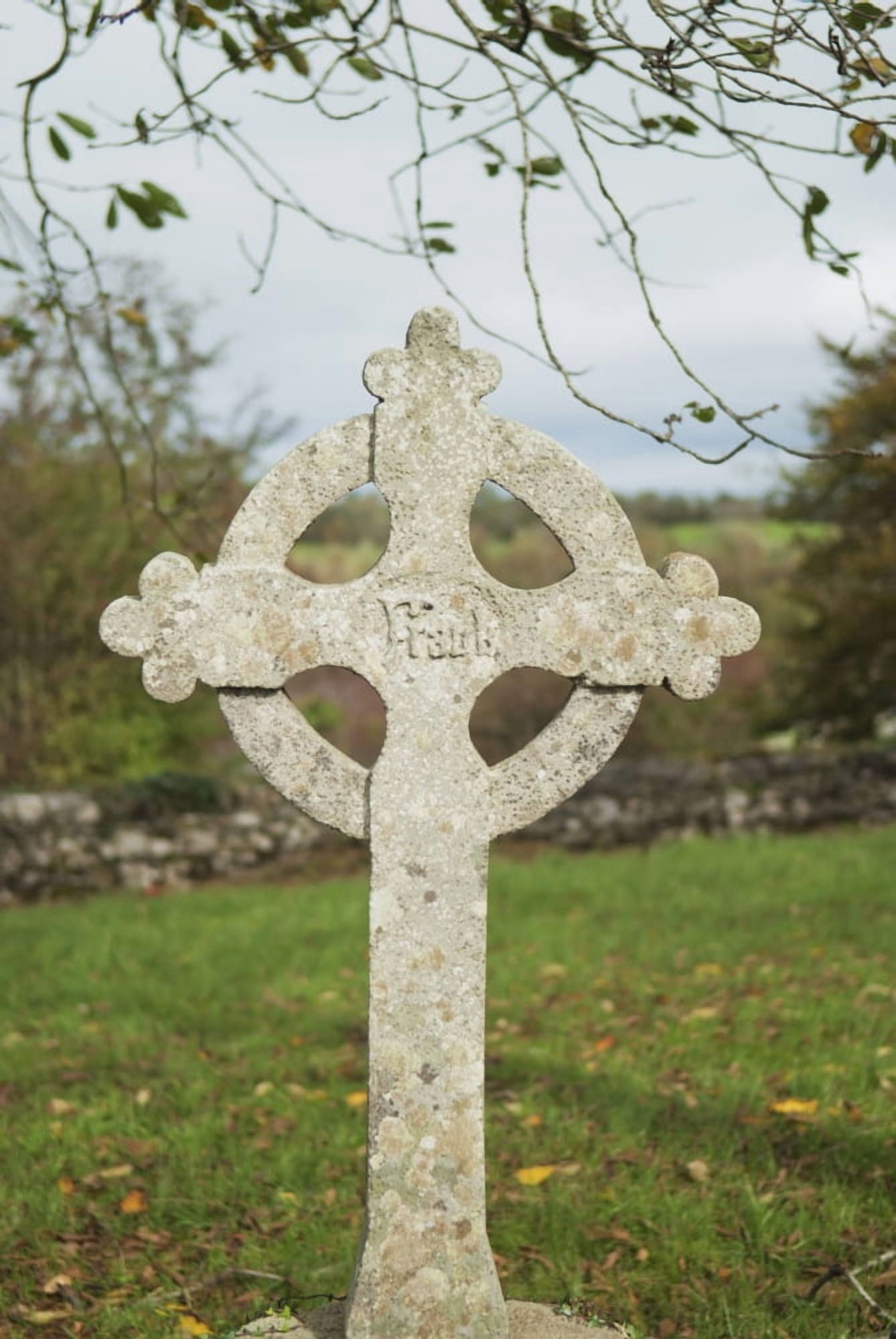 A celtic cross tombstoneIreland Canvas Art - John Kroetch Design Pics (12 x 18)