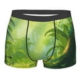 A charming tropical jungle Printed Men'S Flat Angle Underwear With A