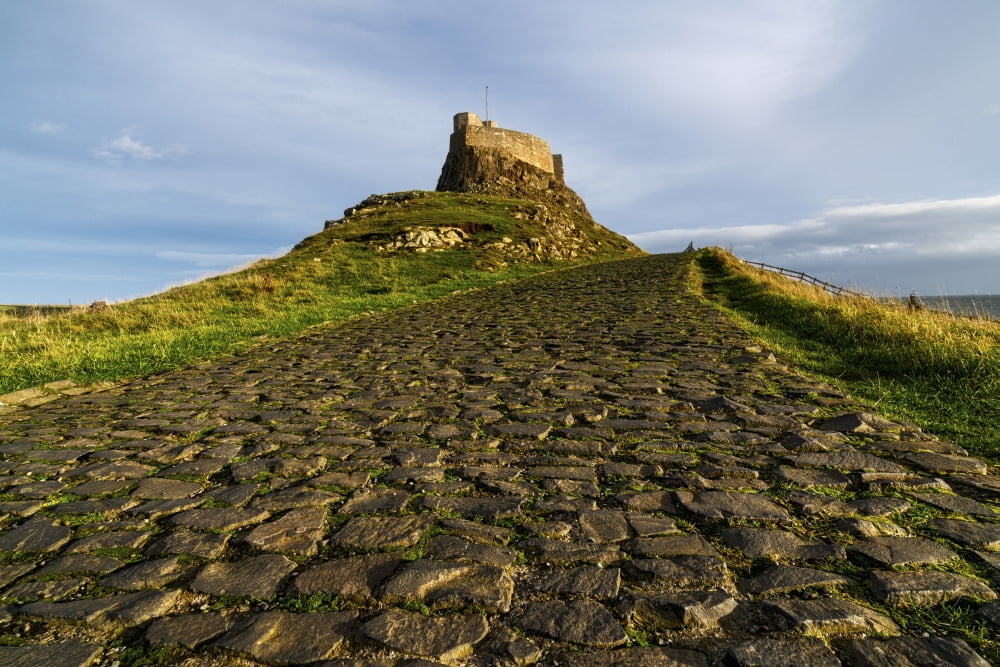 A civil parish on Holy Island Lindisfarne Northumberland England Canvas Art - John Short Design Pics (38 x 24)