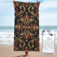 A closeup of artistic abstraction Microfiber beach towel, large sand