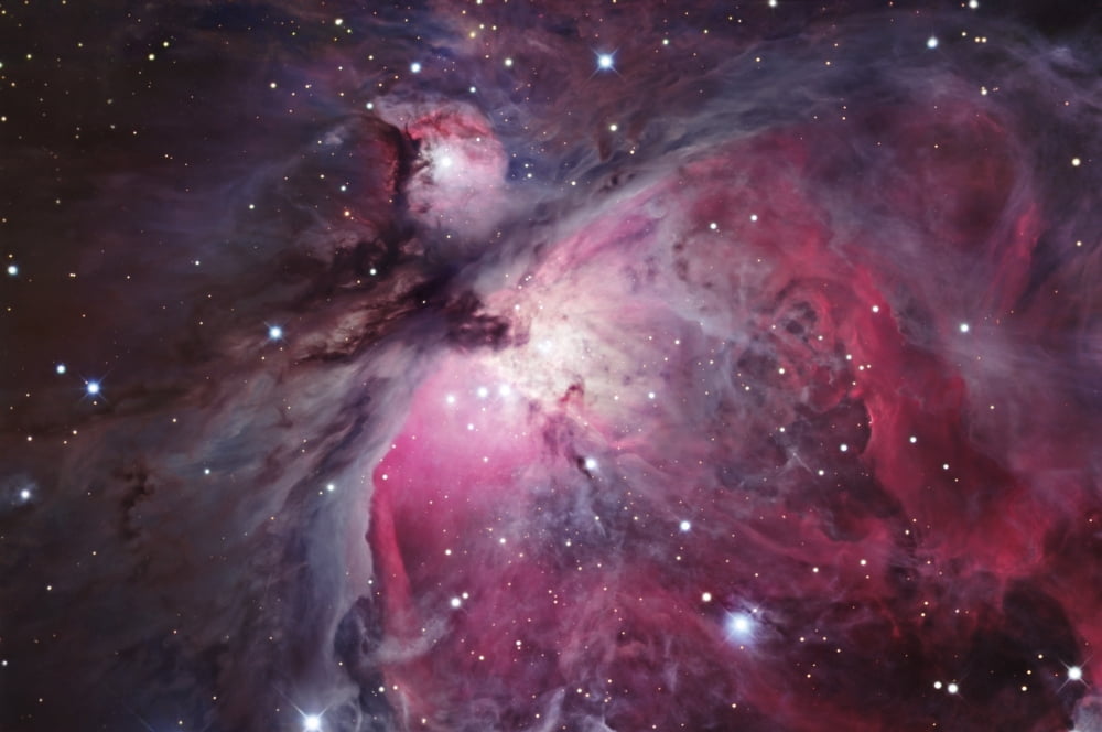 A close up of the Orion Nebula Canvas Art - Robert GendlerStocktrek Images (34 x 23)