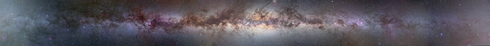 A complete 360 degree panorama of the Milky Way Canvas Art - Alan DyerStocktrek Images (46 x 5)
