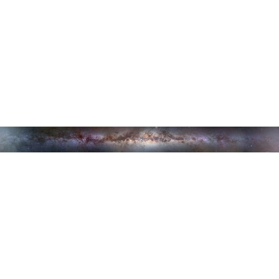 A complete 360 degree panorama of the Milky Way Poster Print (92 x 8)