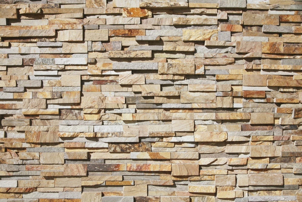A contemporary stone wallHonolulu hawaii united states of america Canvas Art - Brandon Tabiolo Design Pics (19 x 12)