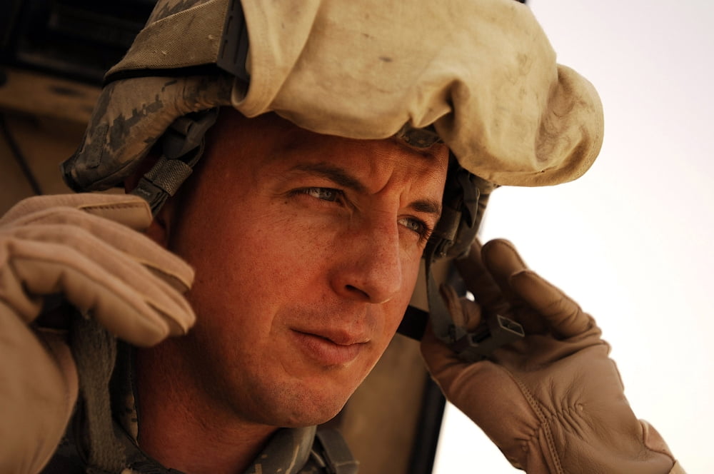 A convoy commander gears up before leading a convoy Canvas Art - Stocktrek Images (34 x 23)
