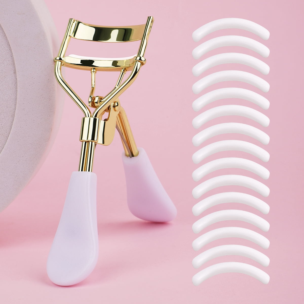 A curly long-lasting eyelash clip with 15 silicone replacement pads, made with eye makeup, the perfect gift for women