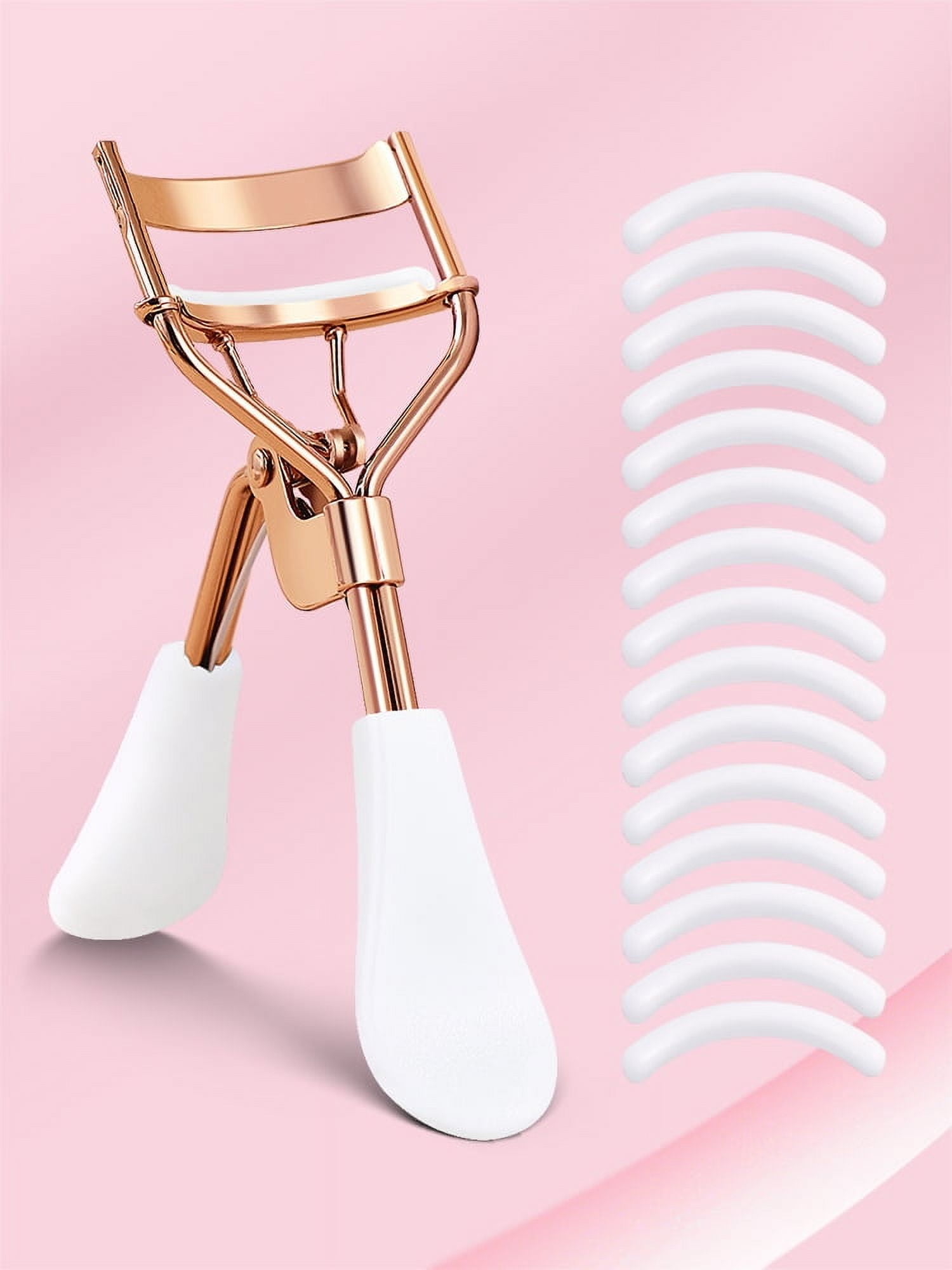 A curly long-lasting eyelash clip with 15 silicone replacement pads, made with eye makeup, the perfect gift for women