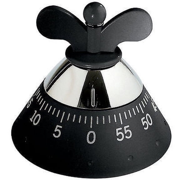 A di Alessi Michael Graves Mechanical Kitchen Timer - Black