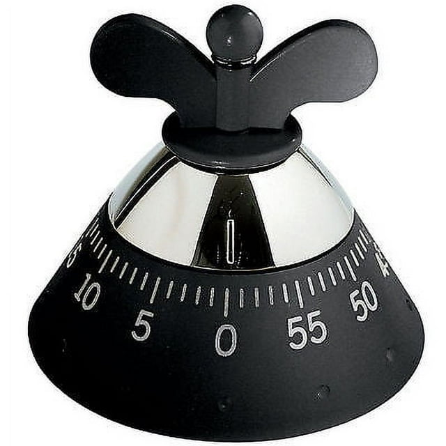 A di Alessi Michael Graves Mechanical Kitchen Timer - Black