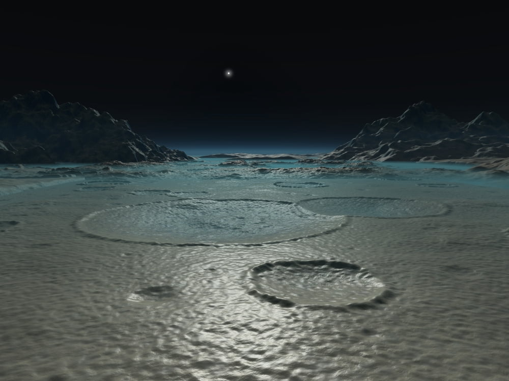 A diminutive sun rises over Triton Canvas Art - Walter MyersStocktrek Images (17 x 13)