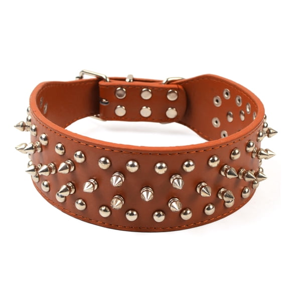 A dog collar with spikes, suitable for large and medium-sized dogs,