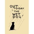 thumbnail image 1 of A dog sits. Poster Print (18 x 24), 1 of 1