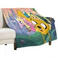 A_dventure Time Soft Anime Throw Blanket, Durable Manga Flannel Blanket