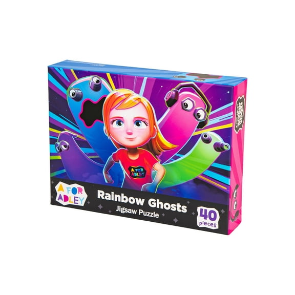 A for Adley's Official Merch Jigsaw Puzzles With Pictures Taken From Adley's Animated Cartoons by Spacestation Animation (Rainbow Ghost Run)