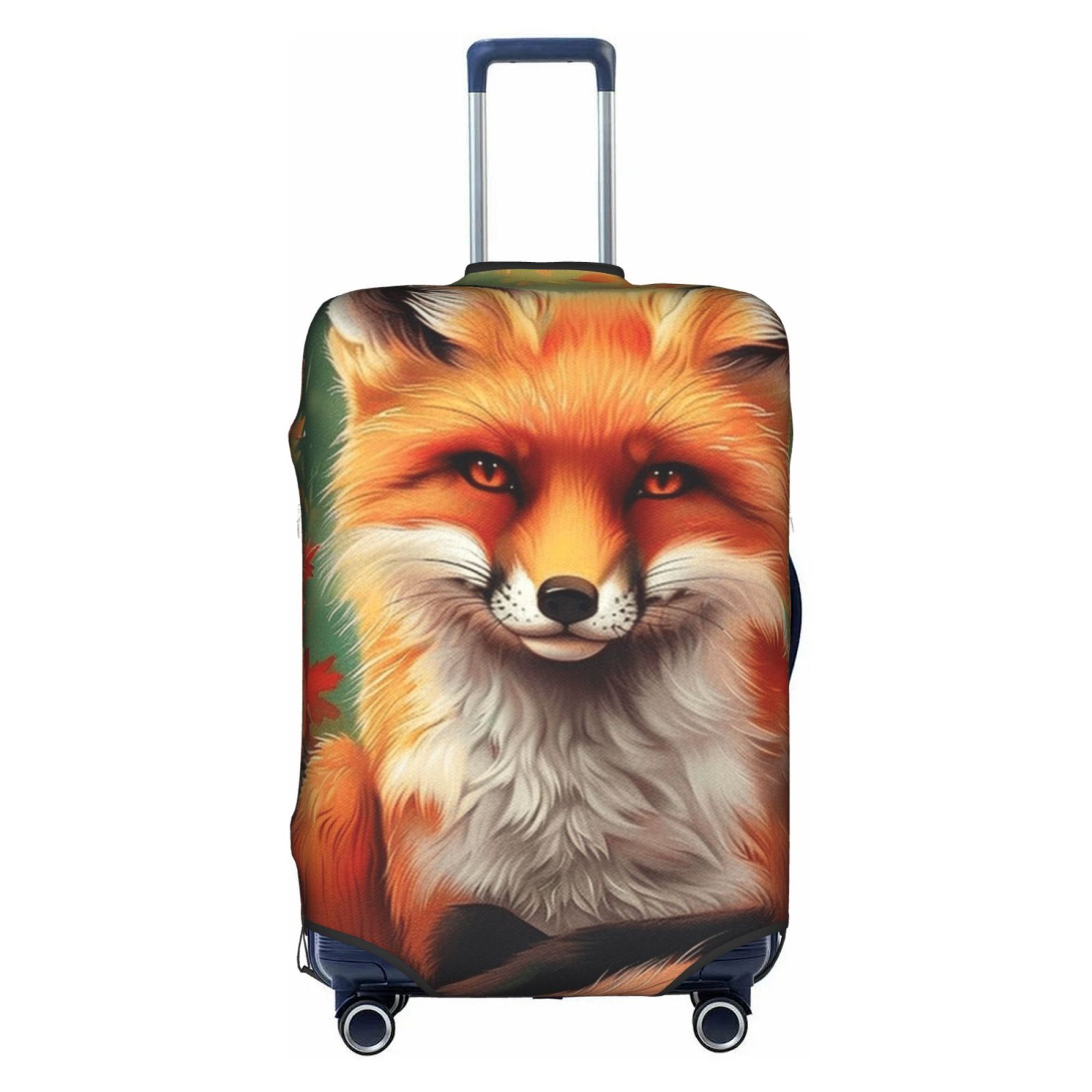 A fox on a forest leaf Trolley Case s Allinclusive Model Stretchable
