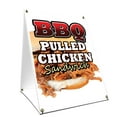 thumbnail image 1 of A-frame Sidewalk Bbq Pulled Chicken Sandwich Sign With Graphics On Each Side | 24" X 36" Print Size, 1 of 3