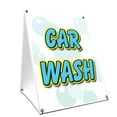 thumbnail image 1 of A-frame Sidewalk Car Wash Sign With Graphics On Each Side | 18" X 24" Print Size, 1 of 3