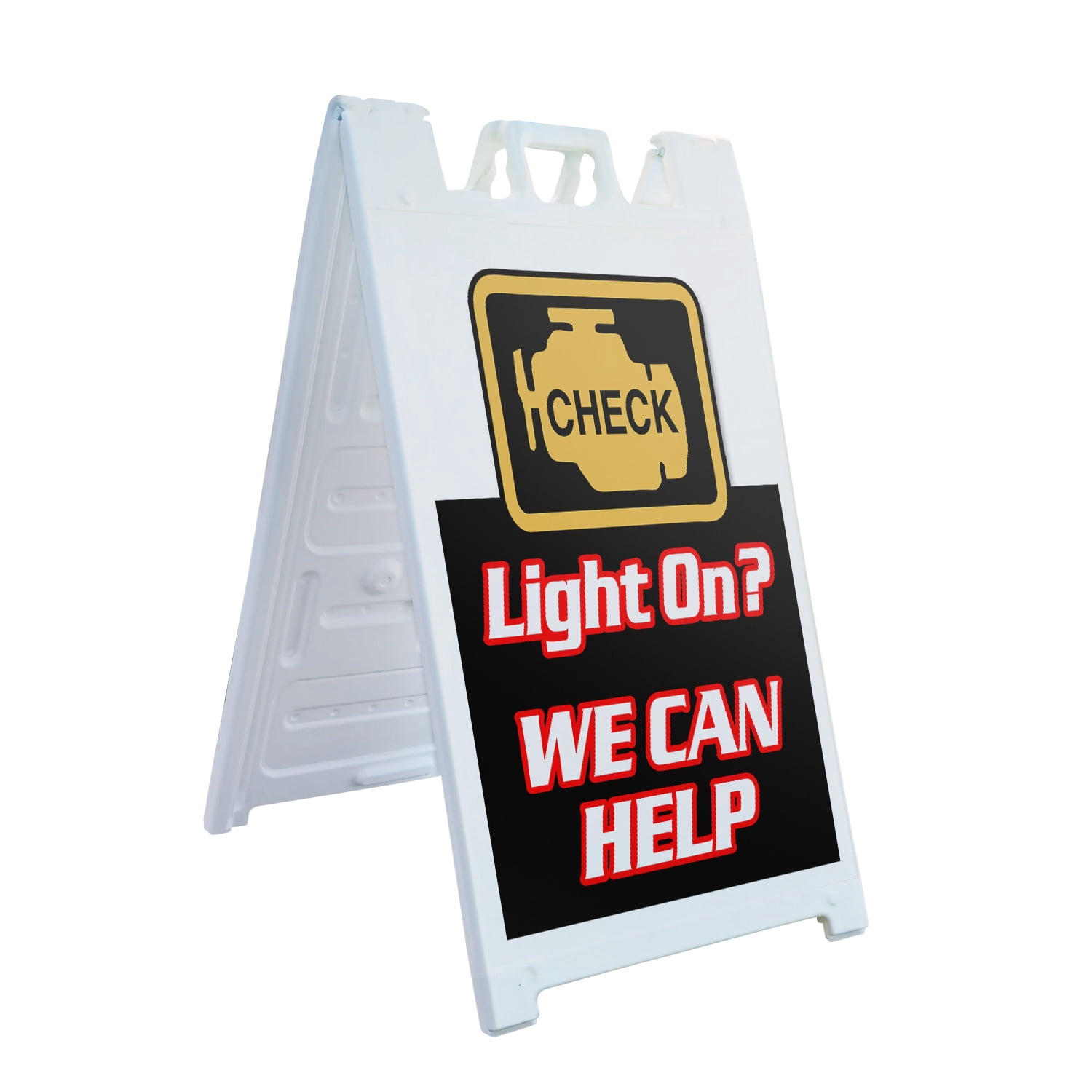 A-frame Sidewalk Check Engine Light 24