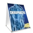 thumbnail image 1 of A-frame Sidewalk Chiropractic Sign With Graphics On Each Side | 18" X 24" Print Size, 1 of 3
