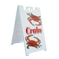 thumbnail image 1 of A-frame Sidewalk Crabs 24" x 36" Double Sided A-Frame Sidewalk Sign, Includes 2 Plastic Inserts | Foldable Portable White Signicade Sandwich Board Signs, 1 of 5