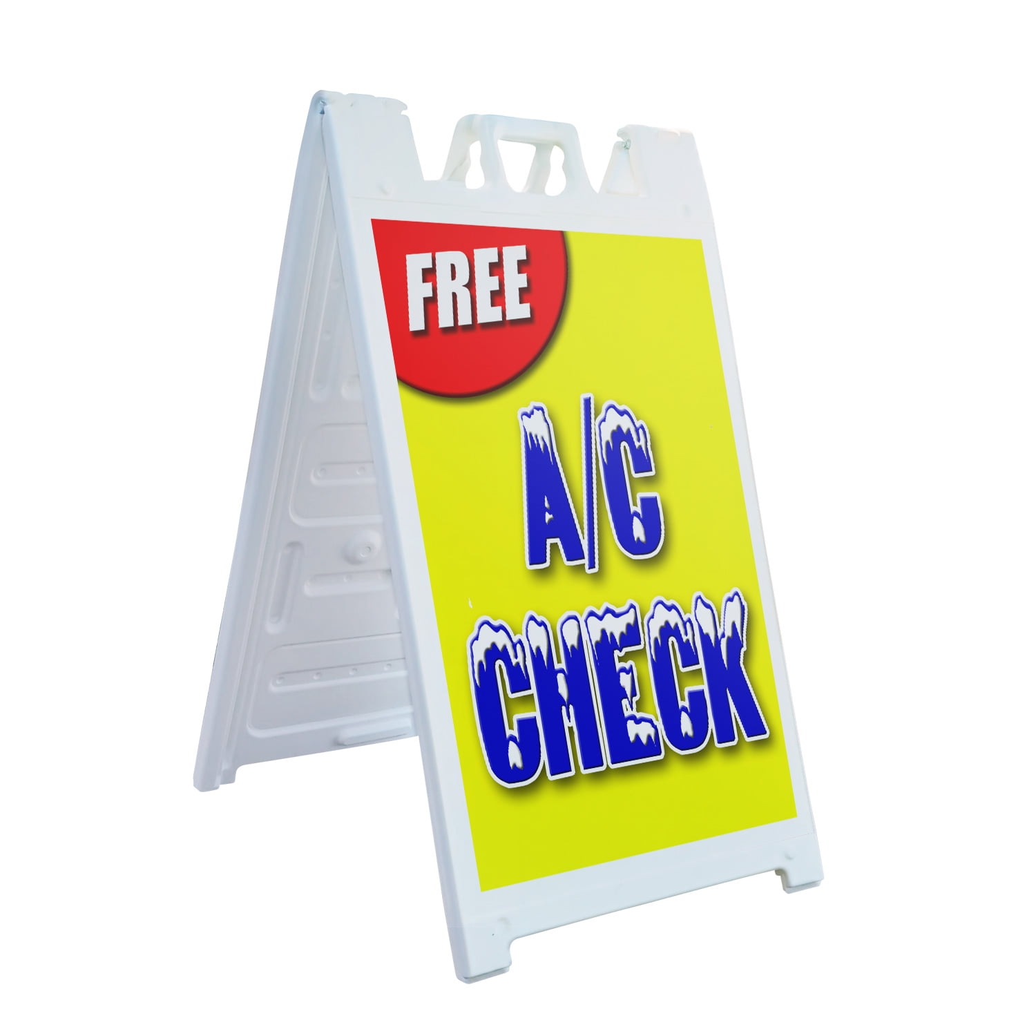 Aframe Sidewalk Free Ac Check 24" x 36" Double Sided AFrame Sidewalk