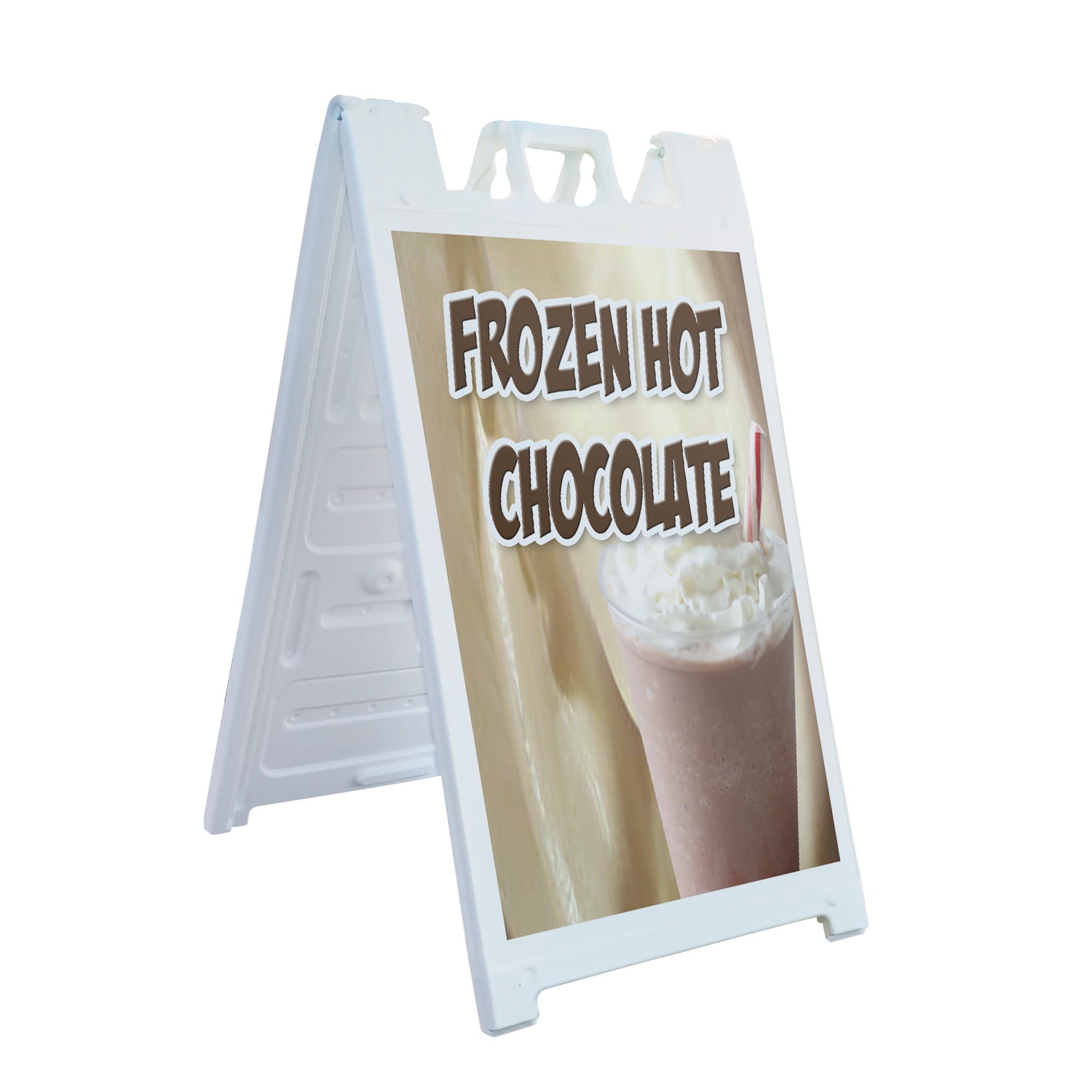 Aframe Sidewalk Frozen Hot Chocolate 24" x 36" Double Sided AFrame