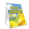 thumbnail image 1 of A-frame Sidewalk Frozen Lemonade Sign With Graphics On Each Side | 24" X 36" Print Size, 1 of 3