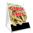 thumbnail image 1 of A-frame Sidewalk Garlic Fries Sign With Graphics On Each Side | 18" X 24" Print Size, 1 of 3