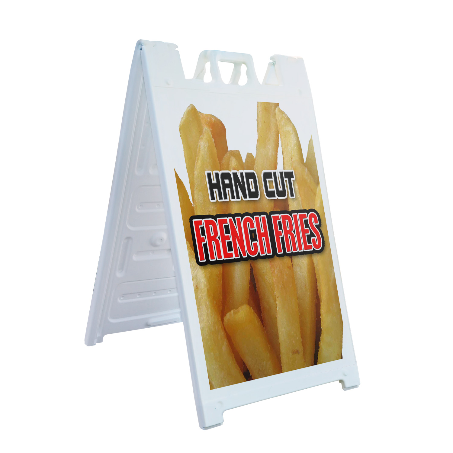 Small Fries Sign A-frame Sidewalk Hand Cut French Fries 24