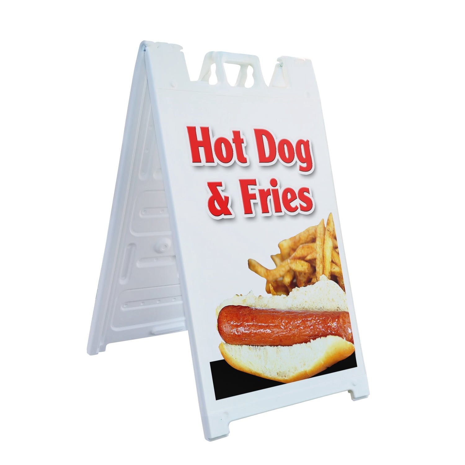 A-frame Sidewalk Hot Dog & Fries 24