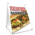 thumbnail image 1 of A-frame Sidewalk Italian Beef Sandwich Sign With Graphics On Each Side | 18" X 24" Print Size, 1 of 3