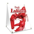 thumbnail image 1 of A-frame Sidewalk Lobster Sign With Graphics On Each Side | 18" X 24" Print Size, 1 of 3
