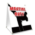 thumbnail image 1 of A-frame Sidewalk Martial Arts Sign With Graphics On Each Side | 18" X 24" Print Size, 1 of 3