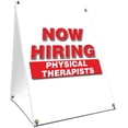 thumbnail image 1 of A-frame Sidewalk Now Hiring Physical Therapists Sign With Graphics On Each Side | 18" X 24" Print Size, 1 of 3