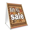 thumbnail image 1 of A-frame Sidewalk Rug Sale Sign With Graphics On Each Side | 18" X 24" Print Size, 1 of 3