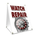 thumbnail image 1 of A-frame Sidewalk Watch Repair Sign With Graphics On Each Side | 24" X 36" Print Size, 1 of 3