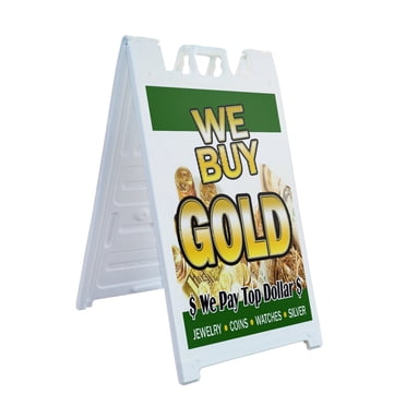 Custom A-Frame Sidewalk Sign By Signicade - Print Your Own Art, Pavement Sign