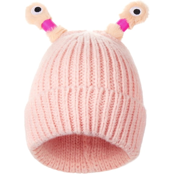 A fun knitted hat with glowing, retractable tentacles; a cute glowing monster beanie.