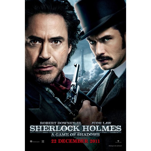 A game of Shadows, 24"x16" Photographic Print vintage posters from 1920s to present Sherlock Homes