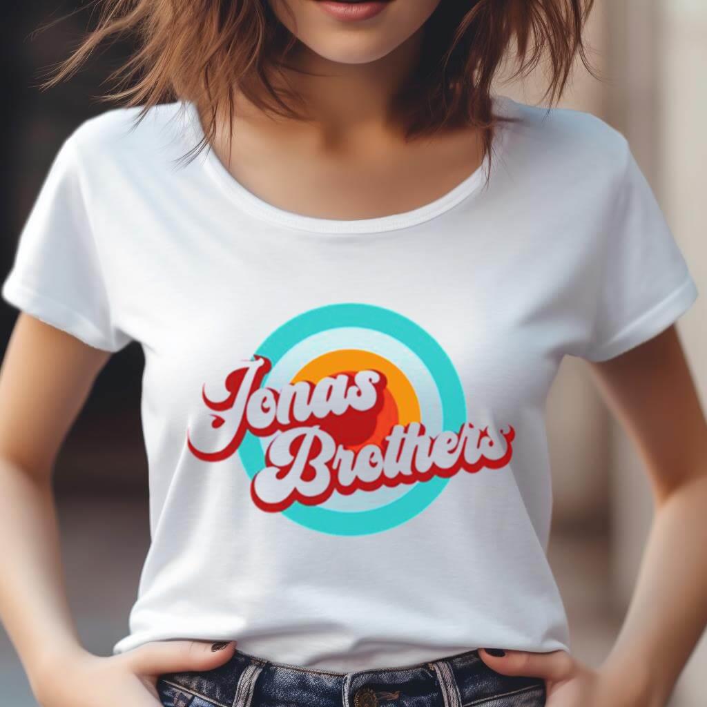 A gift for you, Color Circle With Name Jonas Brothers Shirt Up to size