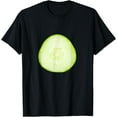 thumbnail image 1 of A green cucumber slice vegetable fruit cucumber T-Shirt, 1 of 4