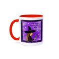 thumbnail image 1 of 3dRose, A hand drawn witch representing a Samhain Blessing, 15oz Two-Tone Red Mug, 1 of 3