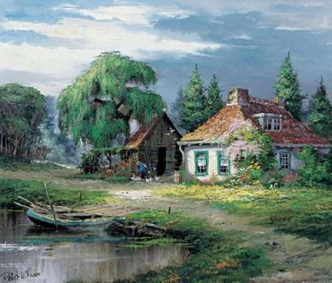 A house of our own Canvas Art - Reint Withaar (24 x 24)