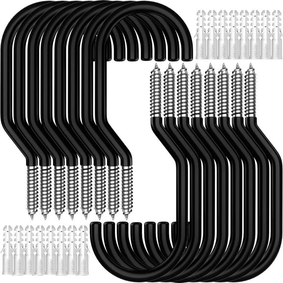 A house of tools 16-Pack Heavy Duty Bike Hook, Loading Capacity 100 LBS, 6 inch, Bike Hooks for Garage Wall and Garage Ceiling