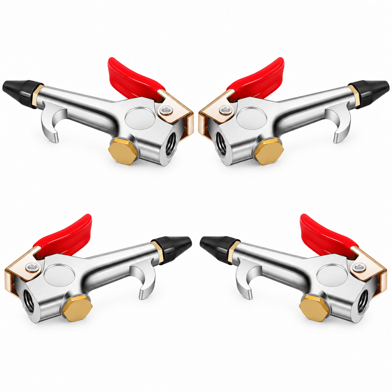 A house of tools 4-Pack Compact Air Blow Guns with Red Thumb Levers ...
