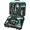 thumbnail image 1 of A house of tools 8V Cordless Drill Set: 126 Piece Tool Kit with Drill, Home Tool Set for Women, Turquoise, 1 of 12